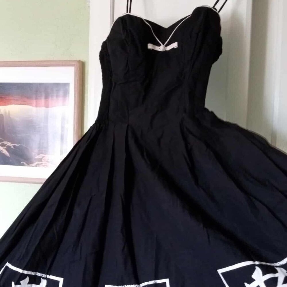 Vintage Alfred Shaheen dress - size 0, petite